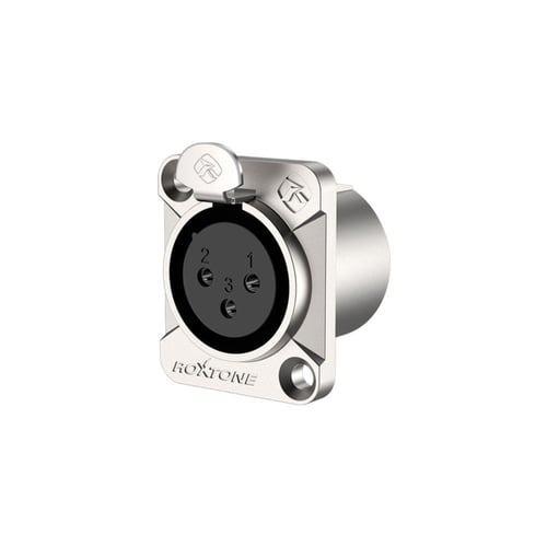 منفذ XLR أنثى ثلاثي الأقطاب بغطاء معدني مطلي ماركة...