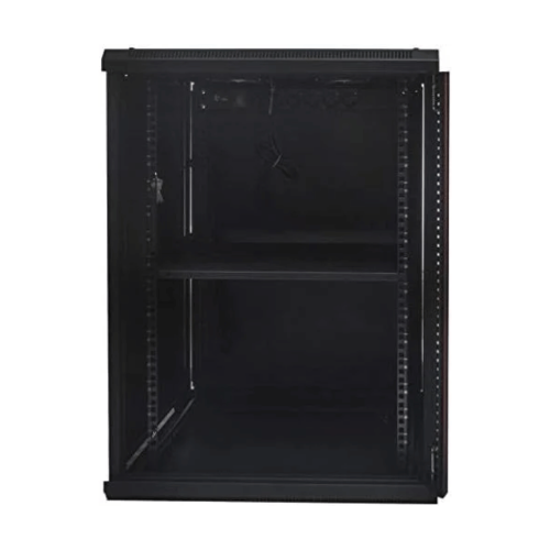 دولاب تبريد وحفظ الأجهزة مقاس 12U مع مروحتين وقفل...