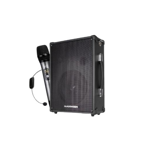 مكبر صوت محمول قدرة 40 وات، ماركة Maxmeen مع 2 لاق...