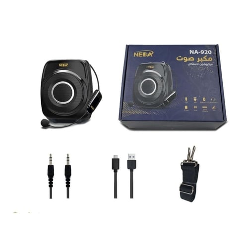 مكبر صوت بلوتوث مع مايك لاسلكي 20 وات ماركة NEDA إ...