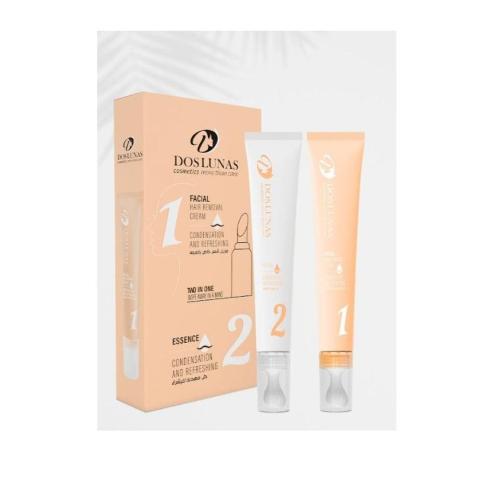 دوس لوناس مزيل شعر خاص بالوجه & جل مهدئ للبشرة قطع...