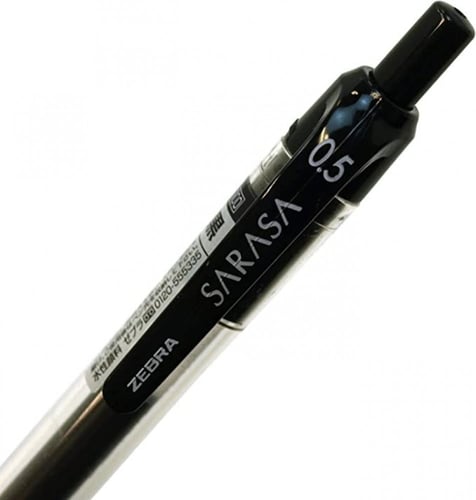 قلم جل ساراسا من Zebra أزرق بسن 0.5 ملم للكتابة ال...