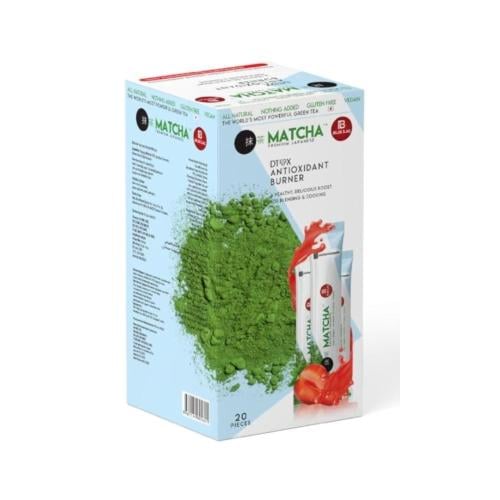 شاي ماتشا الياباني الأصلي بالفراولة من MATCHA 160...