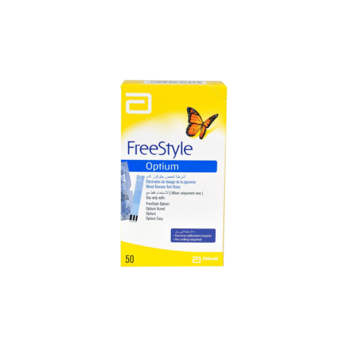 شرائط جهاز سكر فري ستايل أوبتيوم علبة 50 حبة
