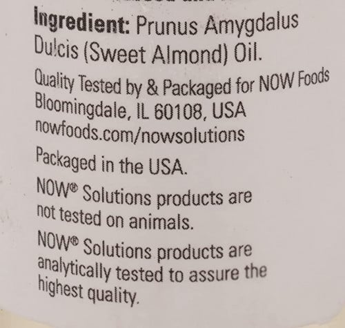 زيت لوز حلو مرطب من NOW Solutions بامتصاص خفيف 118...