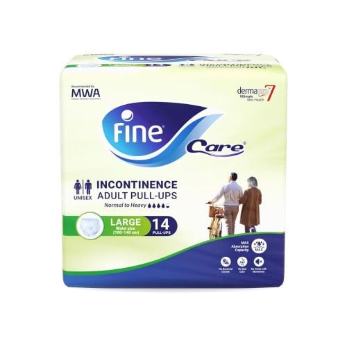 حفاضات للكبار فاين كير مقاس كبير 100-140 سم - 14 ق...