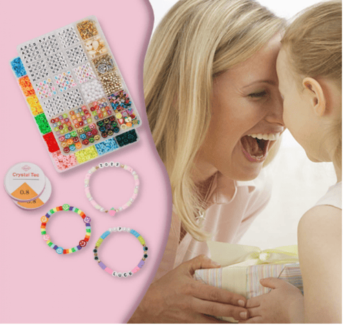 6000 قطعة من خرز طين دائري مسطح مع 900 قطعة من هيش...