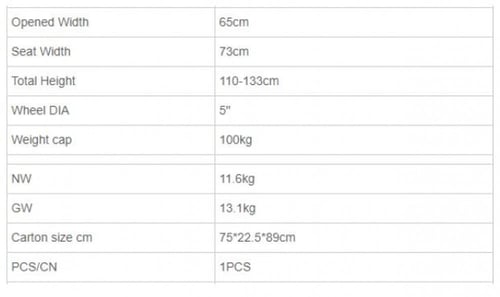 مشاية كرسي طبي متحرك DY0972 بي كير 2 في 1 مقاس 73...