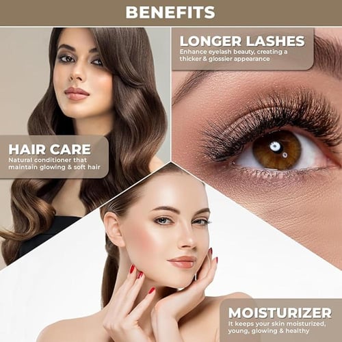 زيت الخروع العضوي من الجابة العضوية مرطب معصور على...