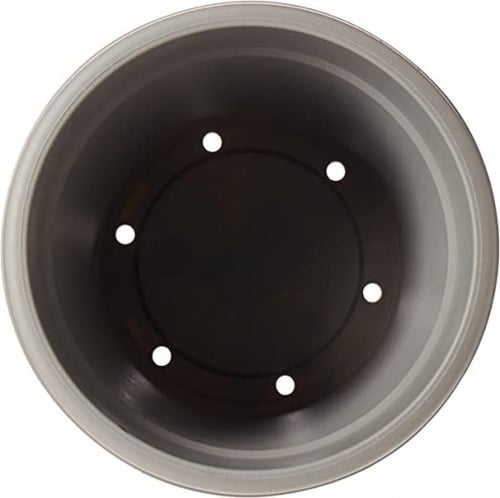 اصيص بلاستيكي دائري من كوزموبلاست 6 انش مع صينية