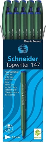 147 قلما من شنايدر توبرايتر: ازرق، 10 قطع وزن المن...