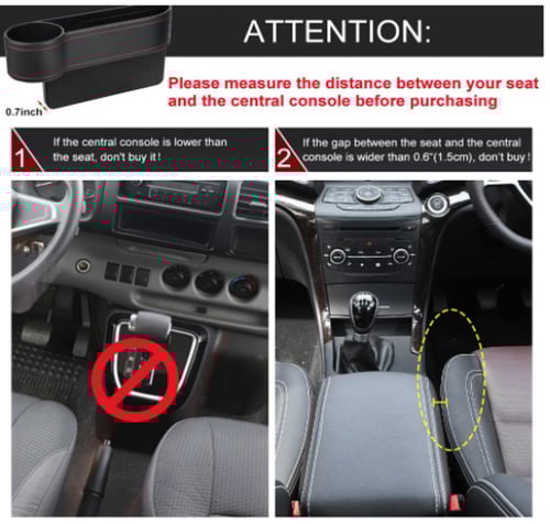 منظم فجوة مقعد السيارة من ريكوبون، منظم مقعد سيارة...