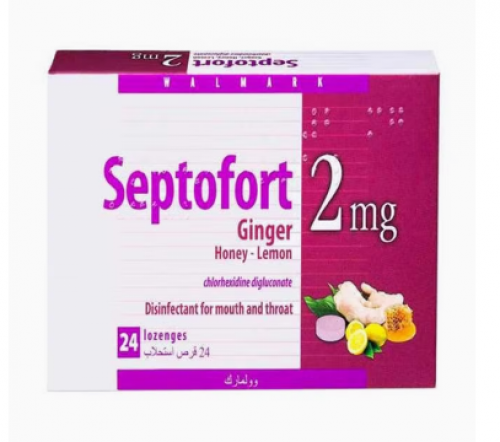 أقراص للحلق من Septofort بالزنجبيل والعسل والليمون...