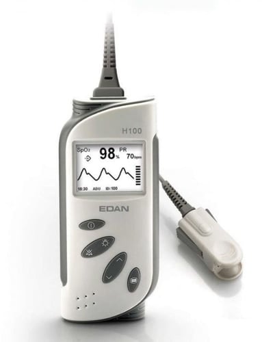 مقياس تأكسج نبض إيدان H100B للأطفال والكبار أداء ث...