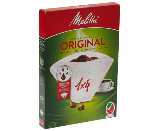 فلاتر القهوة 4 × 1 اورجينال من ميليتا - 40 فلتر
