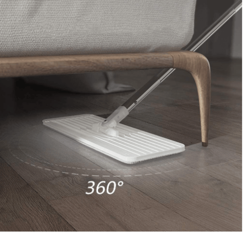 ممسحة مسطحة من المايكروفايبر مع دلو، ممسحة ارضية خ...