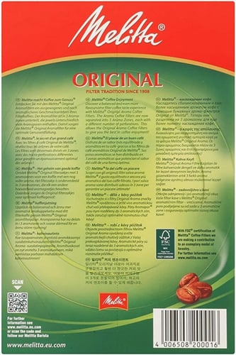 فلاتر القهوة 4 × 1 اورجينال من ميليتا - 40 فلتر