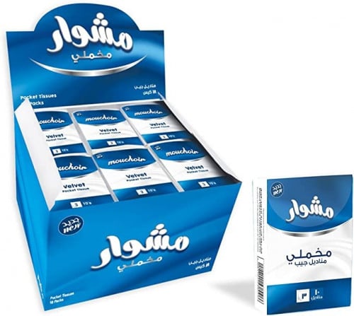 مناديل جيب للوجه من Mouchoir ثلاث طبقات ×10 أوراق...