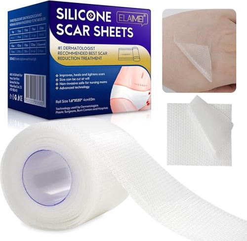 شريط ندبات سيليكون طبي بي كير قابل لإعادة الاستخدا...