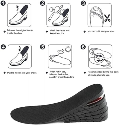 نعل داخلي لزيادة الارتفاع أخرى | 4 طبقات مسامي قاب...