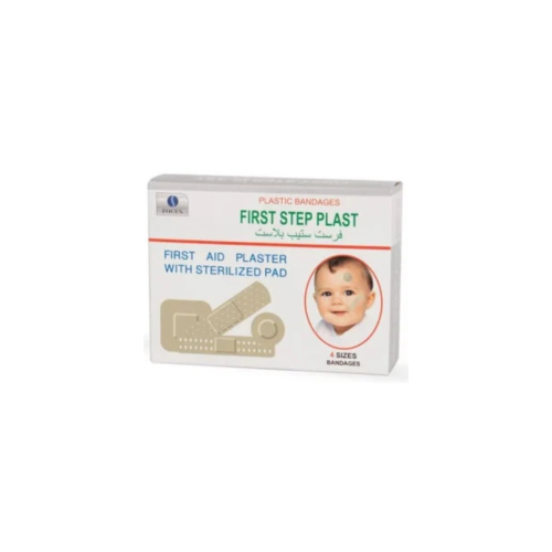 لصقات جروح 100 قطعة فرست ستيب بلاست مشكل | مقاومة...