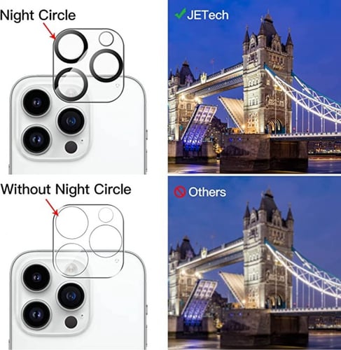 جيتك واقي عدسة كاميرا لموبايل ايفون 14 برو 6.1 بوص...