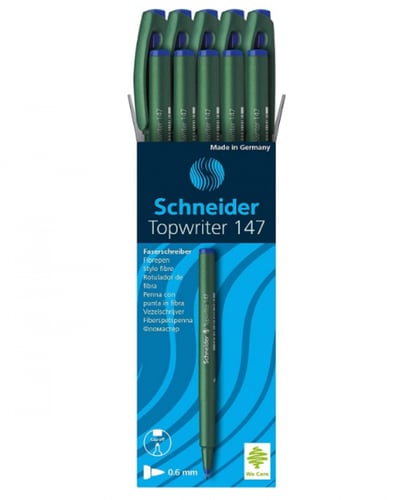 147 قلما من شنايدر توبرايتر: ازرق، 10 قطع وزن المن...