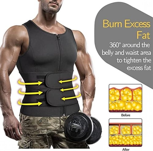 حزام خصر وسترة ساونا من النيوبرين قابل للتعديل لتح...