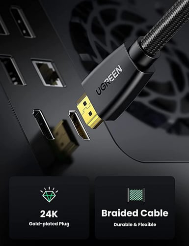يوجرين HDMI 2.0 كيبل HDMI 4K 1M بسرعة 18 جيجابت في...