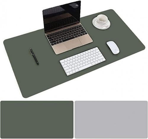 قاعدة ماوس مقاس L 80 × 40 سم، مفرش مكتب مزدوج الوج...