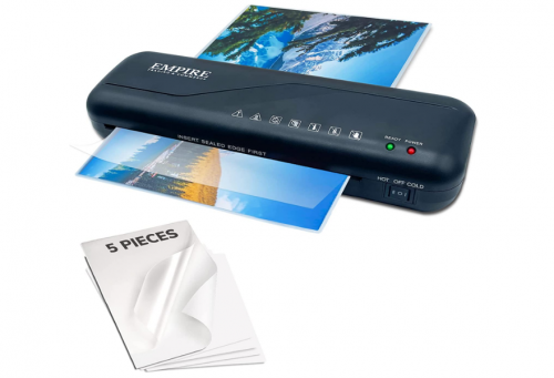 الة تغليف امباير مع 5 اكياس تصفيح، الة تغليف ساخنة...