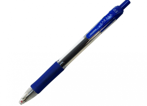 قلم جل ساراسا من Zebra أزرق بسن 0.5 ملم للكتابة ال...