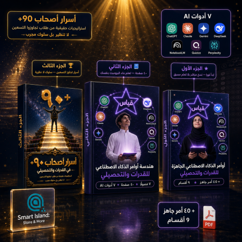 باقة القدرات والتحصيلي بالذكاء الاصطناعي وأسرار أصحاب +90