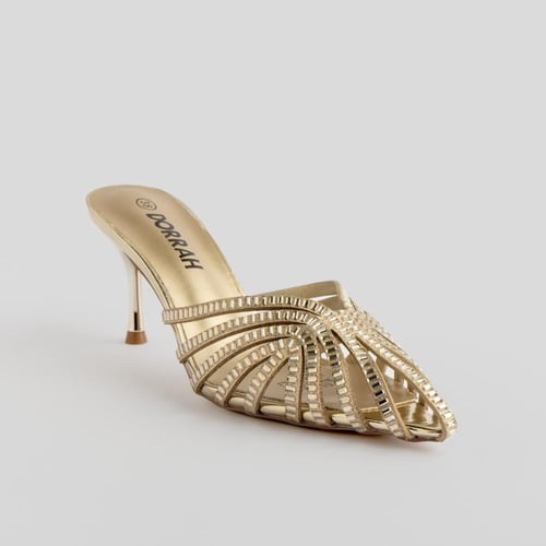 صندل كعب عالي مفتوح من الخلف