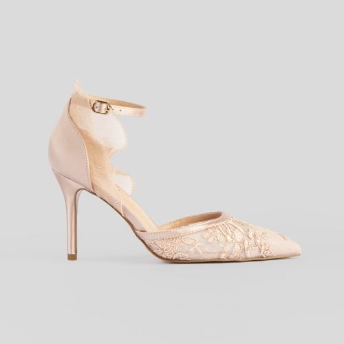 حذاء كعب عالي دانتيل