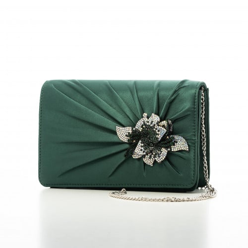 كلتش سهرة ببروش وردة لامعة