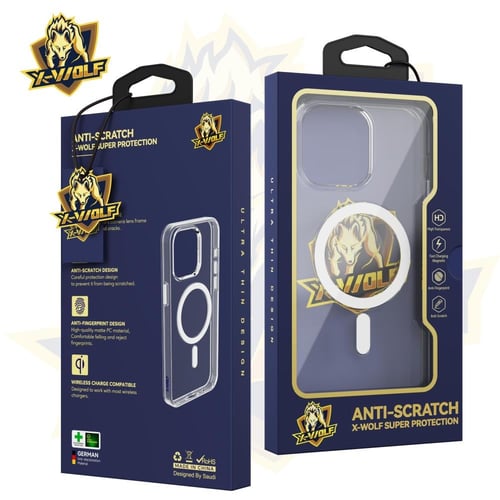 غلاف x-wolf شفاف ماج سيف