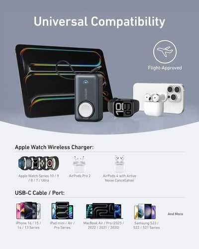 بطارية انكر ماج جو بسعة 10000 ملي امبير بقوة 35 وا...