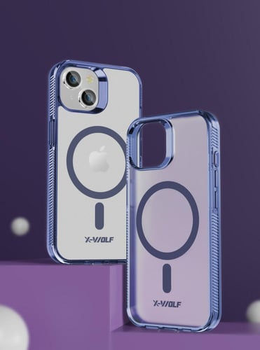 كفر x-wolf ازرق 15pro/pro max