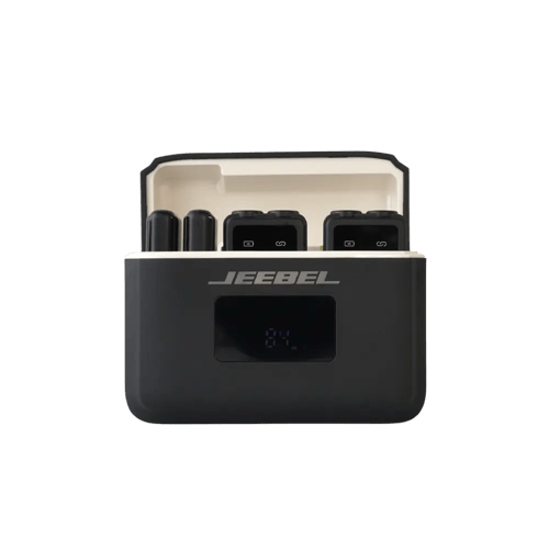 مايك جيبل لاسلكي مزدوج بشاشة رقمية – تقليل ضوضاء 7...