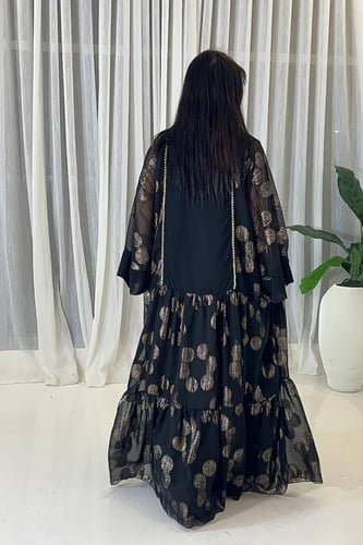 جلابيه شيفون اسود