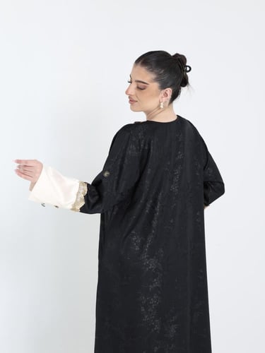 جلابيه اسود وسكري