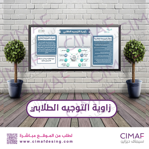 طباعة بنر - لوحة اعلانات داخل المدرسة زاوية التوجي...