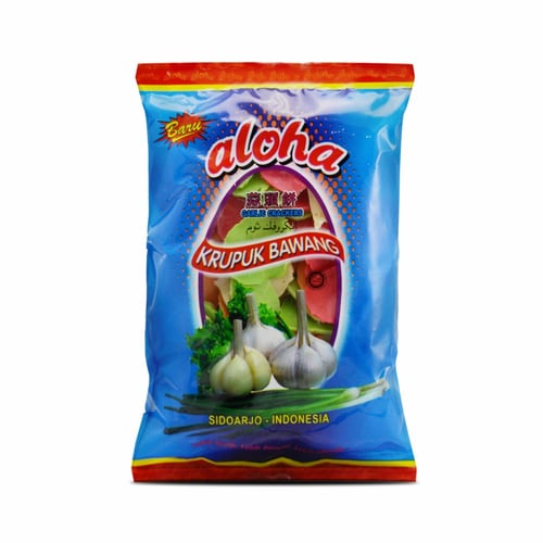 رقاقات ألوها بالثوم بالالوان 250 gm