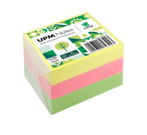 UPM Notes Environmentally Friendly Shiny Color Sti...