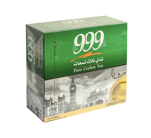 999 Pure Ceylon Tea Green Tea 100 Bags Royal