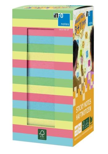 Info Notes Dark Color Sticky Note Eco Package 1600...