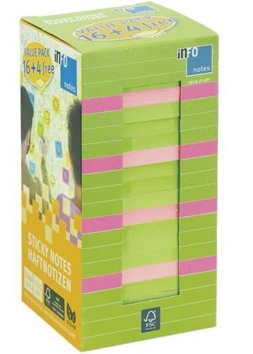Info Notes Light Color Sticky Note Eco Package 160...