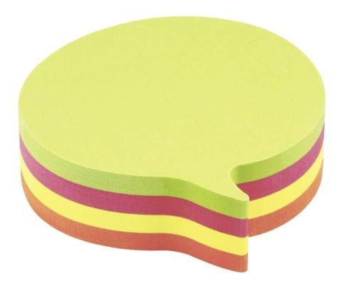 Info Notes Color Sticky Note Bubble 200 Sheet Soze...
