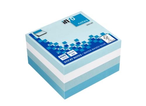 Info Notes Ice Color Sticky Note Square 400 Sheet...
